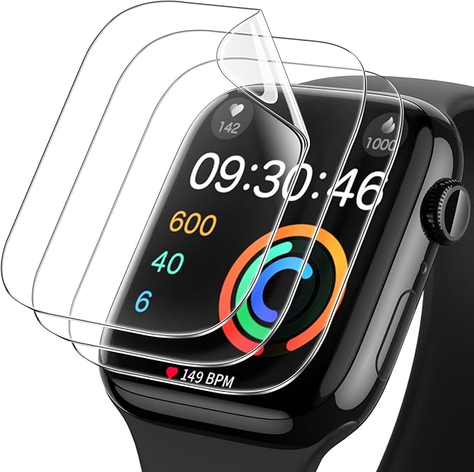 JETech Screen Protector for Apple Watch Series 11/10 46mm, Self-Healing Flexible TPU Film, Anti-Scratch HD Clear, 3-Pack by JETech