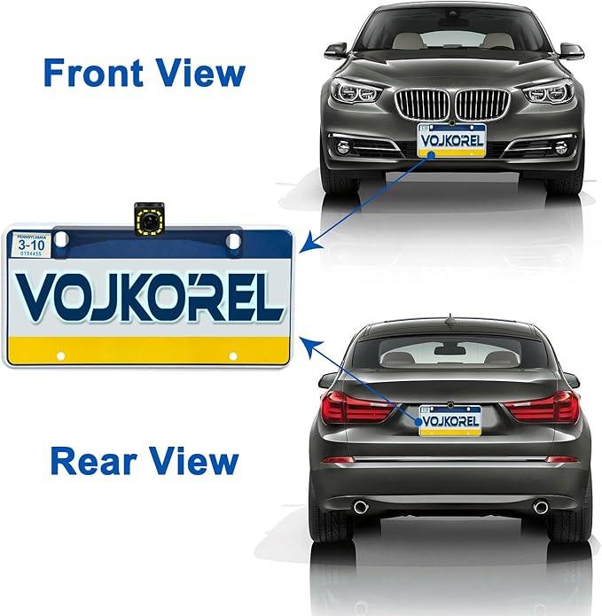 Universal Car Rear View Camera License Plate Bracket Backup Camera License Plate Mount Rearview Camera Mount Bracket 02 - Image 6