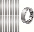 16 Pack for Oura Ring Gen 4/4 Ceramic/Gen 3 Skin Cover, Scratch-Resistant Stays in Place Protective Film for Oura Ring 4 Cover - Silver (Size 5/6/7/8) by Seltureone