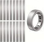 16 Pack for Oura Ring Gen 4/4 Ceramic/Gen 3 Skin Cover, Scratch-Resistant Stays in Place Protective Film for Oura Ring 4 Cover - Silver (Size 5/6/7/8) by Seltureone