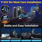 JATAZA 10.26" Wireless Apple CarPlay Android Auto Car Screen - Secure Strong Bracket, 4K Dash Cam, GPS Navigation, HD Touchscreen, AirPlay, Car Stereo, Fits All Vehicles - Image 9