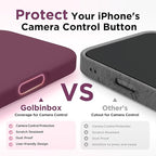 GolbinBox Magnetic for iPhone 17 Case, Compatible with MagSafe, Screen Protector + Camera Lens Protector, Liquid Silicone Shockproof Phone Cover with Anti-Scratch Microfiber Lining, Wine Red - Image 5