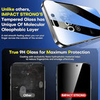 ImpactStrong Anti-Spy Privacy Screen Protector for iPhone 17 (6.3-Inch), 9H Tempered Glass, Shatter-Resistant, Anti-Scratch, Easy Install Kit, Case Friendly, 2-Pack - Image 3