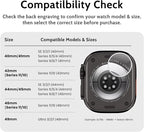 amBand Bands Case Screen Protector Compatible with Apple Watch Ultra 3/2/1 49mm for Men, M1 Sport Series Rugged Cover Strap and 9H Tempered Glass, Military Protective Bumper for iWatch 49 mm Men Black - Image 8