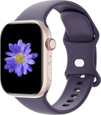 Sport Bands Compatible with Apple Watch 42mm 44mm 45mm 46mm 41mm 38mm 40mm 49mm for Women Men, Soft Silicone Strap for iWatch Wristband Series Ultra SE 11 10 9 8 7 6 5 4 3 2 1 by Cindgress