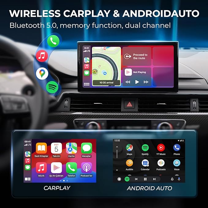 Wireless CarPlay Adapter for iPhone/Android - Plug & Play, Fast Bluetooth 5.3, Auto-Connect for Built-in Wired CarPlay Cars, iOS 10+/Android 11+ (Black) - Image 6