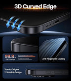 TORRAS OrigArmor for iPhone 17 Pro Max Screen Protector [100% Anti Reflection][3D Full Coverage Fit] Military-Grade Shatterproof 9H+ Tempered Glass Anti-Scratch Screen Protector 17 ProMax 6.9" 1-Pack - Image 3