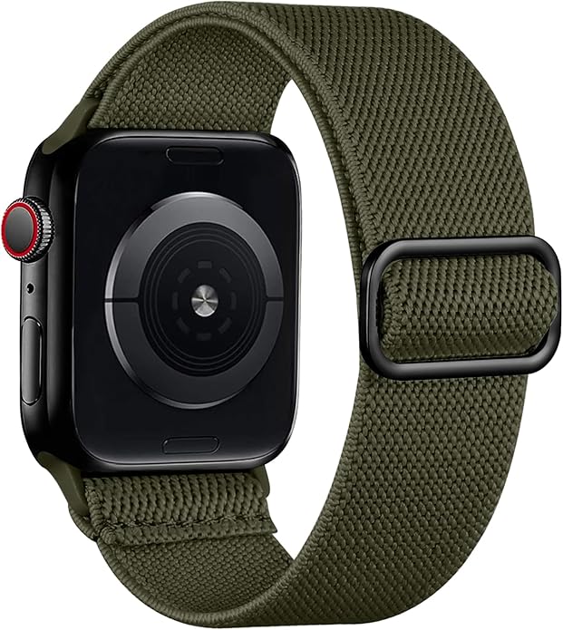 Lerobo Braided Band Compatible with Apple Watch Series 11 10 9 8 7 46mm 45mm 41mm Ultra SE 3 2 1 49mm Series 6 5 4 3 44mm 40mm 38mm 42mm Men iWatch Bands Women Stretchy Nylon Solo Loop Sport Strap by Lerobo