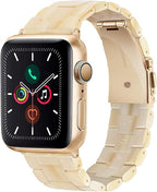 HOPO Compatible With Apple Watch Band 38mm 40mm 41mm 42mm 44mm 45mm 46mm 49mm,Resin Watch Strap Bracelet Wristband Fashion Lightweight Replacement For iWatch Bands Series 11 Ultra 10 9 8 7 6 5 4 3 2 1 SE for Women Men by HOPOWATCHBANDFORAPPLEWATCH