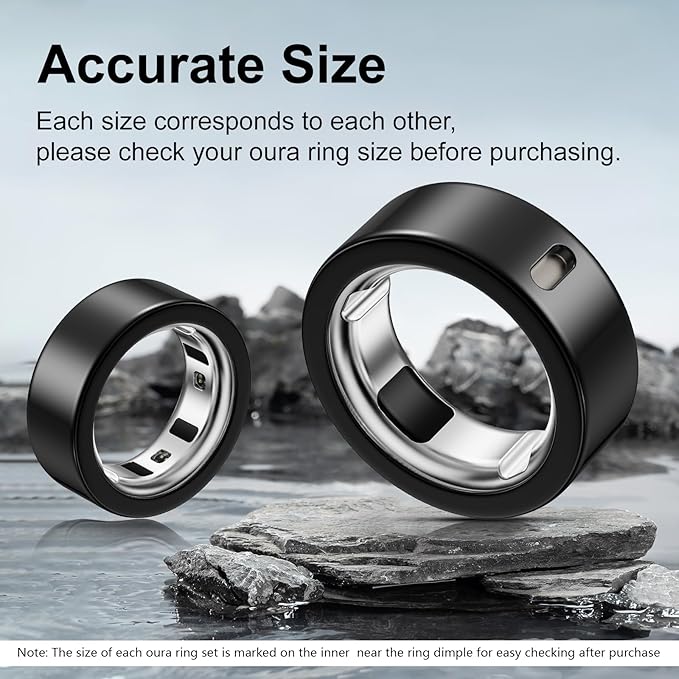 5 Pack Ring Cover Compatible with Oura Ring Gen 4/Oura Ring Gen 3 Horizon/Heritage, Abrasion-Resistant TPU Case for Oura Ring Protector Accessories for Oura Size 7 - Image 2