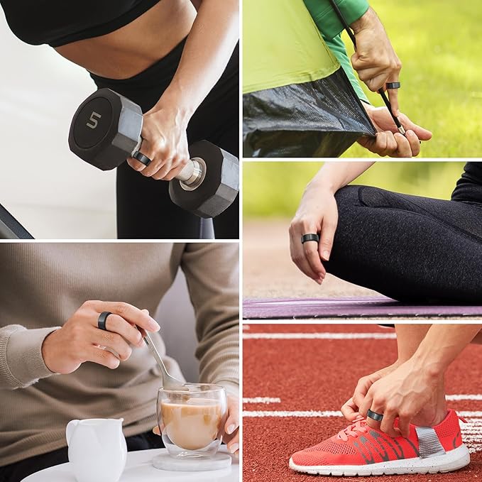 4 Pack Cover Compatible with Oura Ring Gen 4/Oura Ring Gen 3 Horizon/3 Heritage, Charging Derectly, Anti-Scratch TPU Protector for Women Men Working Out Gym-Size 10 - Image 8