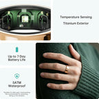 opove O Ring Smart Ring, Fitness Trackers Rings with Sleep/Stress/Heart Rate/Women's Health Monitoring, Comfortable Wearing, Up to 7 Days Using, Fitness Ring for Android & iOS, Rose Gold-Size11 - Image 7