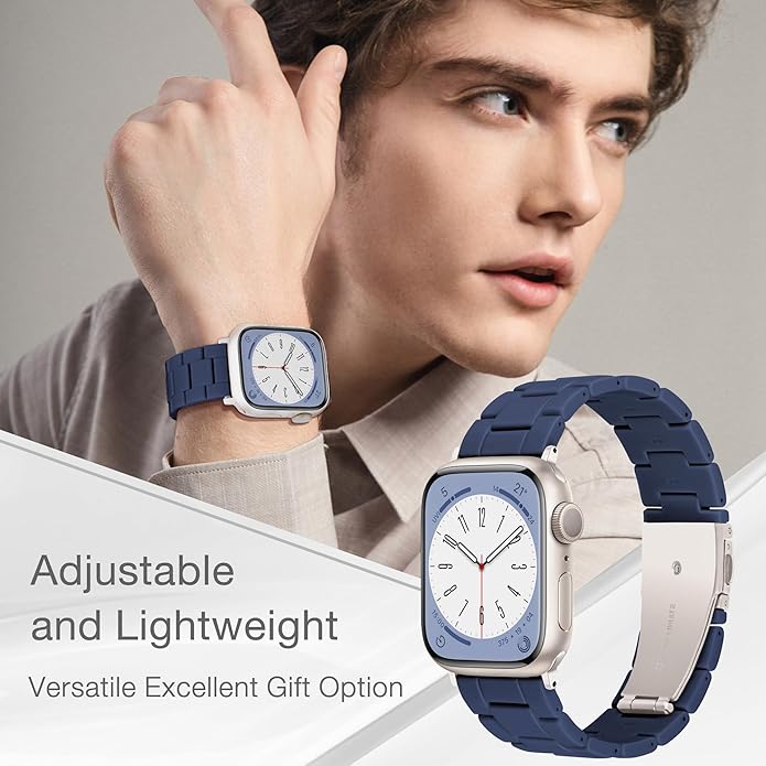 Light House Apple Watch Bands-Fashion Lightweight Resin iWatch Bands for Women Men 38mm/40mm/41mm/42mm(Series 11 10), 49mm/46mm/45mm/44mm/42mm(S 3 2 1), Compatible with Apple Watch Series 11 SE 10 9 8 7 6 5 4 3 Ultra - Image 6