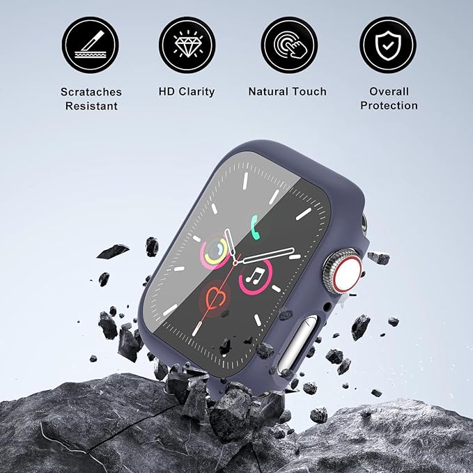 Hard Case for Apple Watch Series 10 Series 11 [2025] 46mm Screen Protector,Built-in Full Tempered Glass [Touch Sensitive] Slim Bumper Protective Cover iWatch S10 S11 Accessories - Image 3