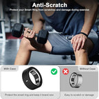 8 Pack Ring Cover Compatible with Oura Ring Gen 4/4 Ceramic, Oura Ring Gen 3 Horizon/Heritage, Support Charging with Cover on, Anti-Scratch Elastic Silicone Ring Protector for Men Women Working Out - Image 4