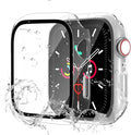 Waterproof Case for Apple Watch Series 9 Series 7 8 41mm, Built-in Screen Protector with Tempered Glass [Touch Sensitive] Cover for iWatch S9/S8/S7 Accessories 41mm, Clear by idudu