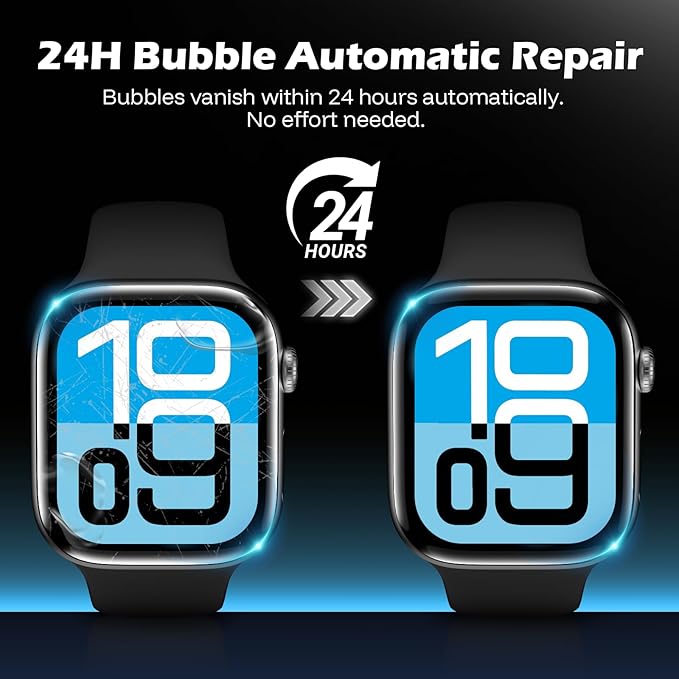 JULK 6-Pack for Apple Watch SE Screen Protector 40mm, Flexible Film Non-Bubbles Soft TPU Face Screen Protector for iWatch SE-3(2025)/SE/6/5/4 40mm, Touch Sensitive, HD Transparent - Image 4