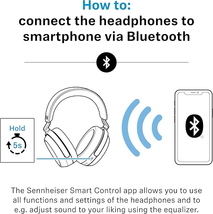 Sennheiser MOMENTUM 4 Wireless Noise Cancelling Headphones - Bluetooth Headset for Crystal-Clear Calls, Adaptive Noise Cancellation, Over-Ear Headphones, 60h Battery Life, Folding Design, Black/Copper - Image 12