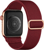 1 Pack Stretchy Solo Loop Compatible with Apple Watch Band 40mm 38mm 41mm 44mm 45mm 46mm 49mm 42mm Women Men, Soft Nylon Elastic Braided Strap for iWatch Series 11/10/9/8/7/6/5/4/3/2/1/SE/Ultra by Maledan