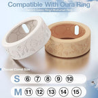 10 Pack Floral Engraved Cover for Oura Ring Gen 4/4 Ceramic/3 Horizon/Heritage, Support Charging with Cover on, Anti-Scratch Silicone Oura Ring Case Protector for Working Out, Gym & Daily Use - Image 2