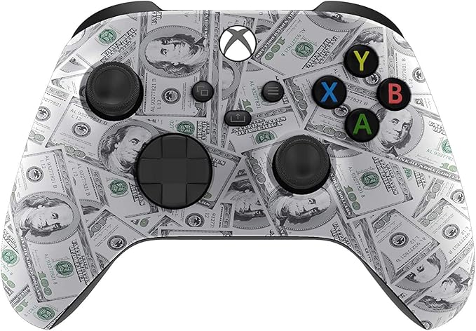 Custom Controllerzz Wireless Controller for Microsoft Xbox Series X/S & Xbox One - Custom Soft Touch Feel - Custom Xbox Series X/S Controller (X/S Money) by CustomControllerzz