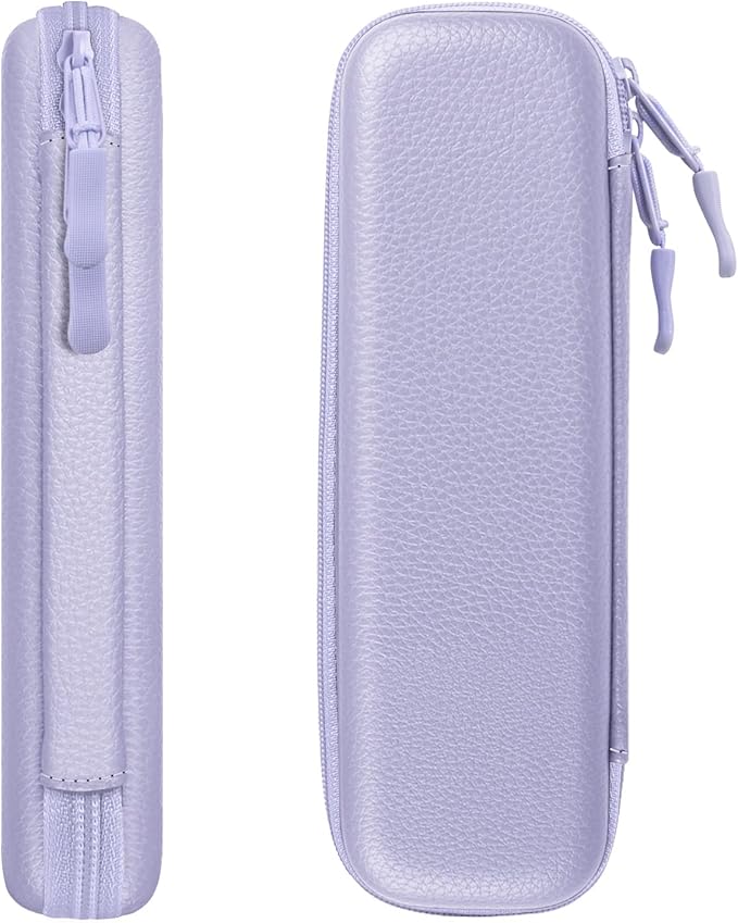 Fintie Holder Case for Apple Pencil Pro, Apple Pencil (USB-C / 1st / 2nd Generation), PU Leather Carrying Bag Sleeve Compatible with Pen, USB Cable, Samsung Stylus, Lilac Purple - Image 5