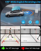 1080P AHD Backup Camera for Cars 【3 DIY Switches】w 360°+45° Rotatable 170° Wide Angle Rear Camera Clear Night Vision Front/Side/Rear View Camera IP68K Waterproof Reverse Camera Fisheye Lens (6m cable) - Image 6