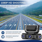 360° Car DVR WiFi 4Channels Dash Cam Video Recorder, 1080P FHD Car Dash cam - Dash Cam Front and Rear, 24-Hour Parking Monitoring Night Vision Monitoring Loop Recording (Cardless) - Image 5