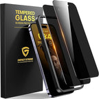 ImpactStrong Anti-Spy Privacy Screen Protector for iPhone 15 (6.1-Inch), 9H Tempered Glass, Shatter-Resistant, Anti-Scratch, Easy Install Kit, Case Friendly, 2-Pack by IMPACTSTRONG