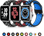 Lerobo 3 Pack Compatible with Apple Watch Bands 45mm 44mm 46mm 42mm 49mm for Women Men,Soft Silicone Replacement for iWatch Ultra SE 3 2 Bands Series 11 10 9 8 Series 7 6 5 4 3 2 1 by Lerobo
