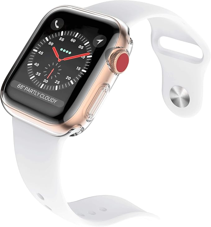 [2-Pack] Julk 38mm Case for Apple Watch Series 3 Series 2 Screen Protector, Overall Protective Case TPU HD Ultra-Thin Cover for iWatch, 2 Transparent - Image 4