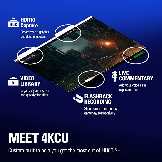 Elgato HD60 S+, External Capture Card, Stream and Record in 1080p60 HDR10 or 4K60 HDR10 with ultra-low latency on PS5, PS4/Pro, Xbox Series X/S, Xbox One X/S, in OBS and more, works with PC and Mac - Image 5