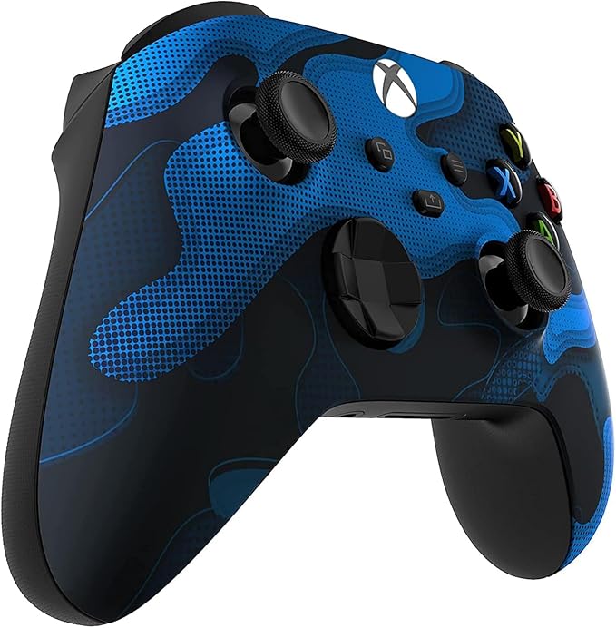 Custom Controllerzz Wireless Controller for Microsoft Xbox Series X/S & Xbox One - Custom Soft Touch Feel - Custom Xbox Series X/S Controller (X/S Blue Camo) - Image 2