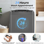 Nictemaw Portable Washing Machine 17.8 lbs, 2.4 Cu.Ft Full-Automatic Washer with Drain Pump, 10 Programs & 8 Water Levels, Efficient Compact Laundry Washer for Small Homes, Apartments, RVs, Dorms - Image 6