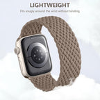 Zedoli Braided Solo Loop Bands Compatible with Apple Watch Band 38mm 40mm 41mm 42mm 44mm 45mm 46mm 49mm Women Men, Stretchy Nylon Sport Elastic Strap for iWatch Series 11 10 9 8 7 6 5 4 3 2 1 SE Ultra - Image 4