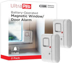 UltraPro Personal Security Window and Door Alarm, 2 Pack, DIY Protection, Burglar Alert, Wireless Chime/Alarm, Easy Installation, Home Security, Ideal for Home, Garage, Apartment, White, 45115 by GE