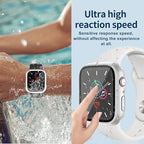 Waterproof Case for Apple Watch Series SE 3/SE 2/SE/Series 4 5 6 44mm Built-in Tempered Glass Screen Protector,[Slim Guard PC Bumper] [Touch Sensitive] Full Protective Face Cover Compatible iWatch - Image 6