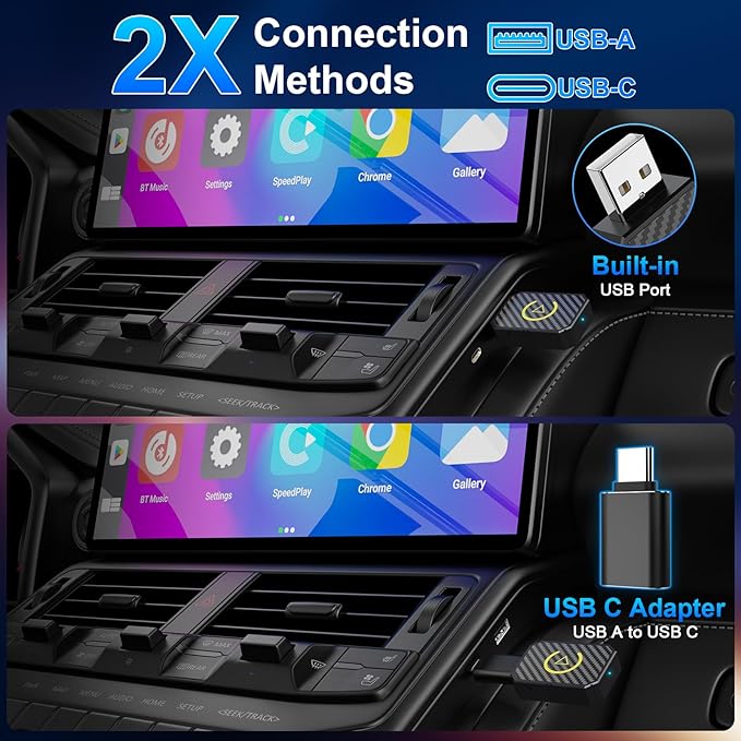 Mini Wireless CarPlay & Android Auto Adapter - Stable Fast Connection for iPhone/Android - Convert Factory Wired to Wireless for Cars 2016+ - Image 3