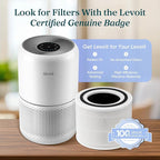 LEVOIT Air Purifier for Home Allergens Pet Hair in Bedroom, Covers Up to 1073 ft² by 56W High Torque Motor, AHAM VERIFIDE, 3-in-1 Filter with HEPA Sleep Mode, Remove Dust Smoke Odor, Core300-P, White - Image 5