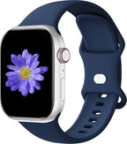 Sport Bands Compatible with Apple Watch 42mm 44mm 45mm 46mm 41mm 38mm 40mm 49mm for Women Men, Soft Silicone Strap for iWatch Wristband Series Ultra SE 11 10 9 8 7 6 5 4 3 2 1 by Cindgress