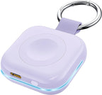 Portable Travel Charger for Apple Watch Series 8,Wireless iWatch Charger 1200mAh Power Bank with Charging Cable, Purse Keychain Smart Chargers for Apple Watch Series 11/10/9/8/7/6/SE/5/4/3/2/1/UItra by HUOTO