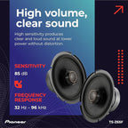 PIONEER Z-Series TS-Z65F 6.5” 2-Way Speakers (Pair) – 330W Max, Balanced Sound + Smooth Treble, Audiophile Upgrade, add an Amplifier for Optimal Performance - Image 5