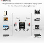 Pro RCA 4 Channels Ground Loop Isolator with Nylon Braided Cord Car and Home Theater Using Noise Filter with Ground Lift Durable Metallic Box Design (SIM-4CH-RCA04A) - Image 6