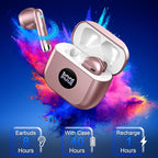 Wireless Earbuds, Bluetooth 5.4 Ear Buds LED Power Display Headphones Bass Stereo, Bluetooth Earbuds in-Ear Noise Cancelling Mic, 40H Playback Mini Case IP7 Waterproof Sports Earphones for Android iOS - Image 7