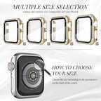 Recoppa Compatible for Apple Watch Case with Screen Protector for Apple Watch 42mm Series 3/2/1, Bling Crystal Diamond Rhinestone Ultra-Thin Bumper Full Cover Protective Case for Women Girls iWatch - Image 2