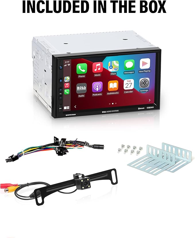 BOSS Audio Systems BVCP9700A-C Car Stereo System - Apple CarPlay, Android Auto, 7 Inch Double Din, Touchscreen, Bluetooth Audio and Calling Head Unit, Radio Receiver, No CD Player, Backup Camera - Image 6