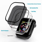 2 Pack Privacy Case for Apple Watch Screen Protector, Anti-Spy Tempered Glass Film Apple Watch Cover Hard PC Case Bumper for iWatch Series 11 Series 10 - Clear/Clear 42mm - Image 4