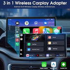 Magic CarPlay Box 3.0 Max, CarPlay AI Box Support YouTube/Netflix/Hulu etc., Qualcomm Multi-Core Android System Multimedia Video Box with Wireless CarPlay/Android Auto Adapter - Image 2