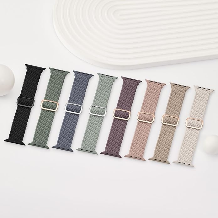 Braided Stretchy Solo Loop Compatible for Apple Watch Band 38mm 40mm 41mm 42mm 44mm 45mm 46mm 49mm for Women Men, Nylon Elastic Straps Wristbands for iWatch Series 11/10 9 8 7 6 5 4 3 SE/Ultra 3 2 1 - Image 9
