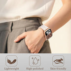 V-MORO Resin Stretchy Band Compatible with Apple Watch 38/40/41mm, 42/44/45/46/49mm Fashion Cute Strap for iWatch 10/9/8/7/6/5/4/3/2/1/SE Lightweight Elastic Bracelet Wristband Women,S/M SIZE - Image 5